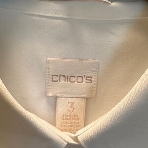 Chico's Elegant White Blouse. N Mo